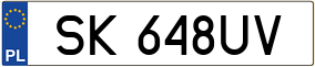 Truck License Plate
